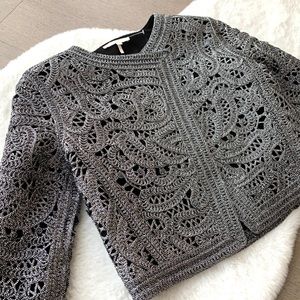 ▪️Maje▪️Cropped Textured Jacket 🔥